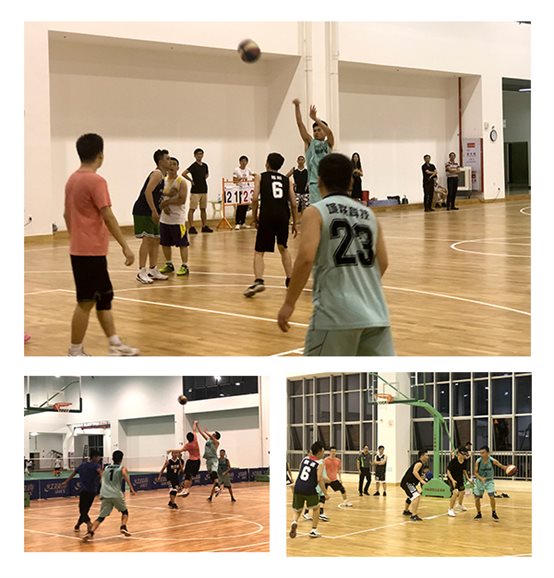 激烈的籃球對抗