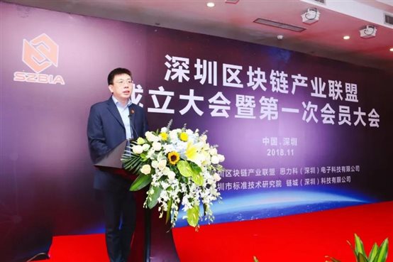 深圳市標準技術(shù)研究院周文院長(cháng)代表聯(lián)盟秘書(shū)長(cháng)單位向會(huì )議來(lái)賓致辭